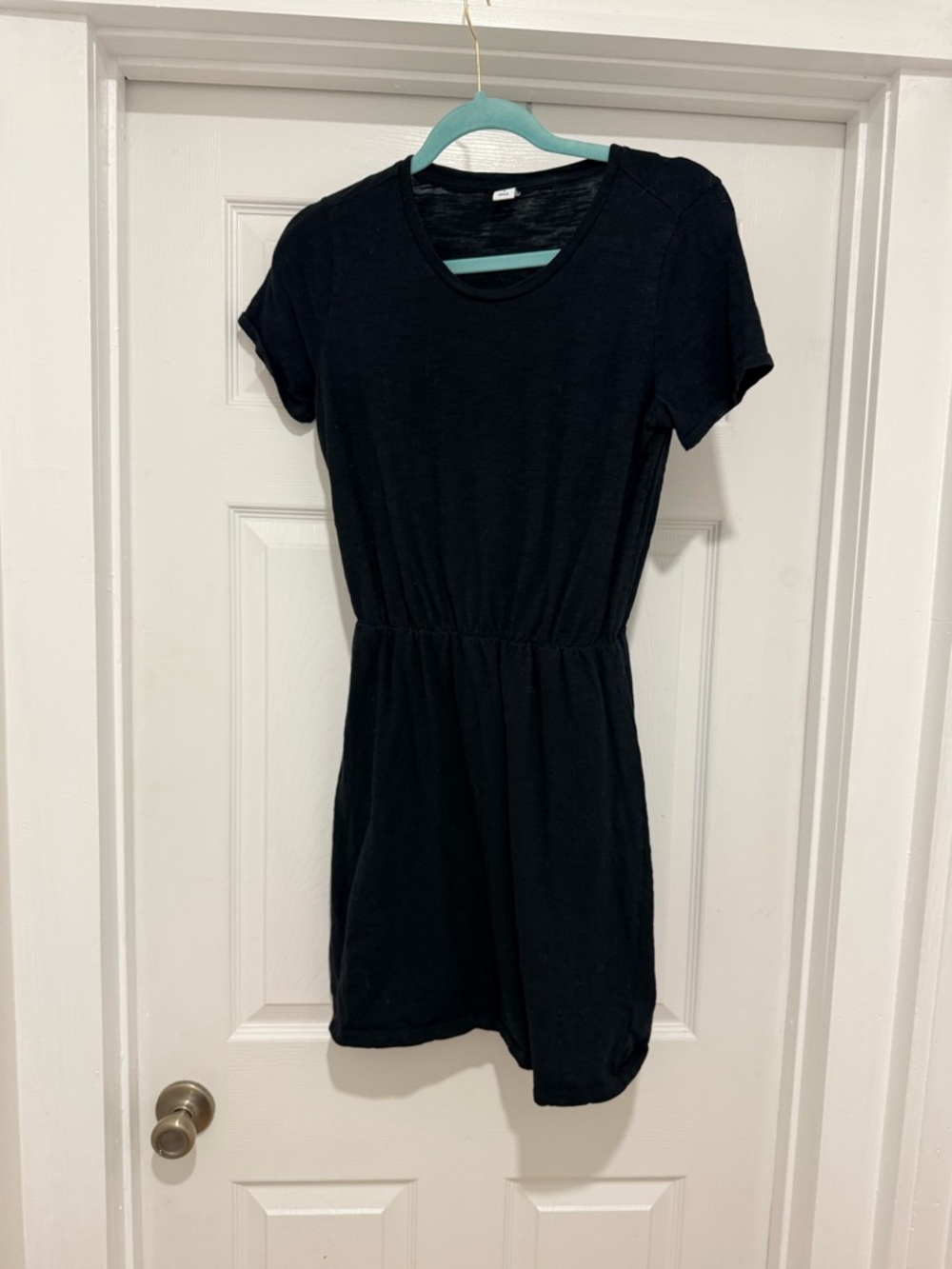 Old Navy Black Short Sleeve Tee Dress
